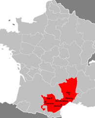 Map Languedoc Map Languedoc