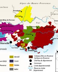 Cotes de Provence map